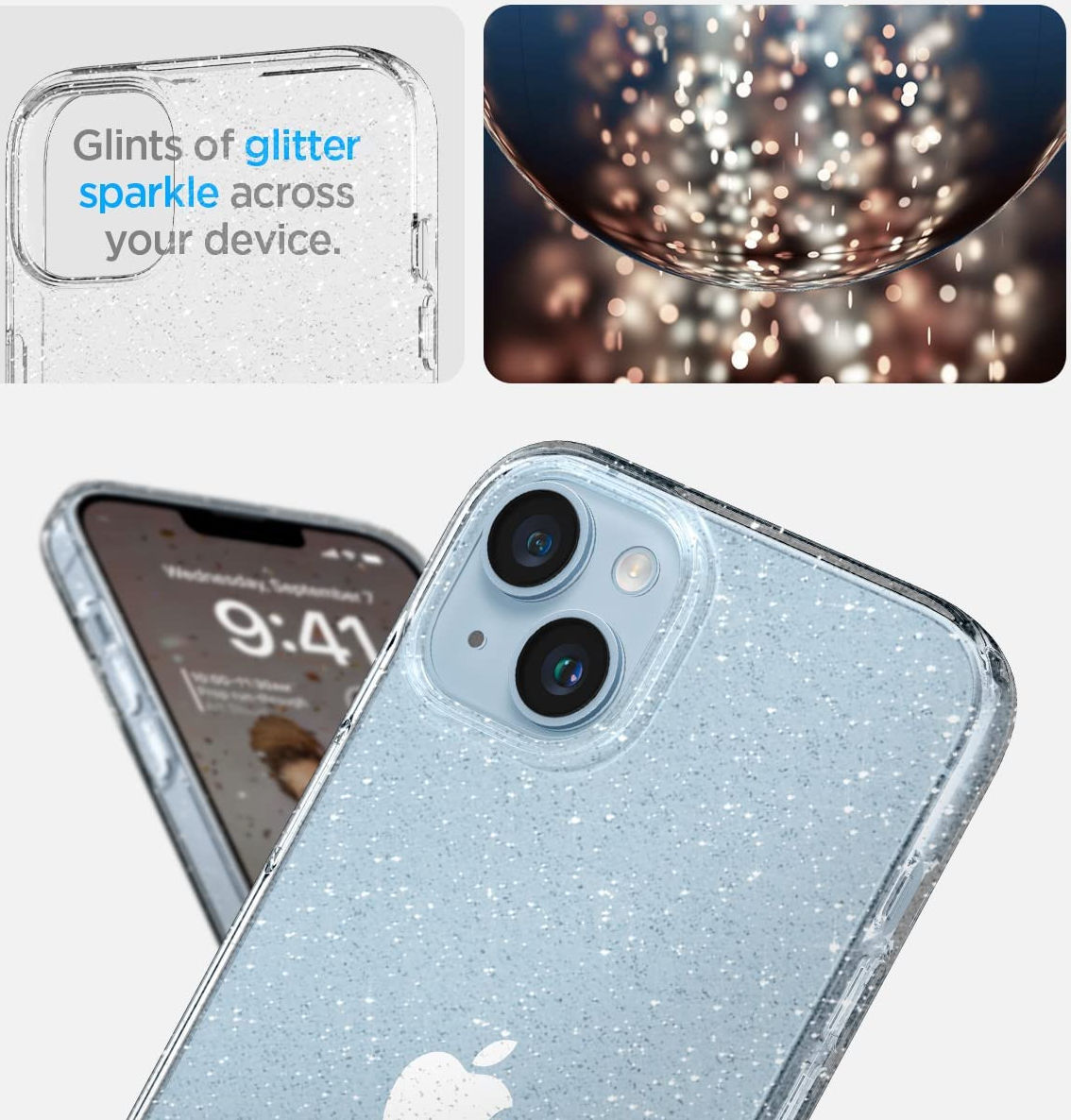 Spigen Liquid Crystal Apple iPhone 14 Plus Hoesje Glitter afbeelding 5