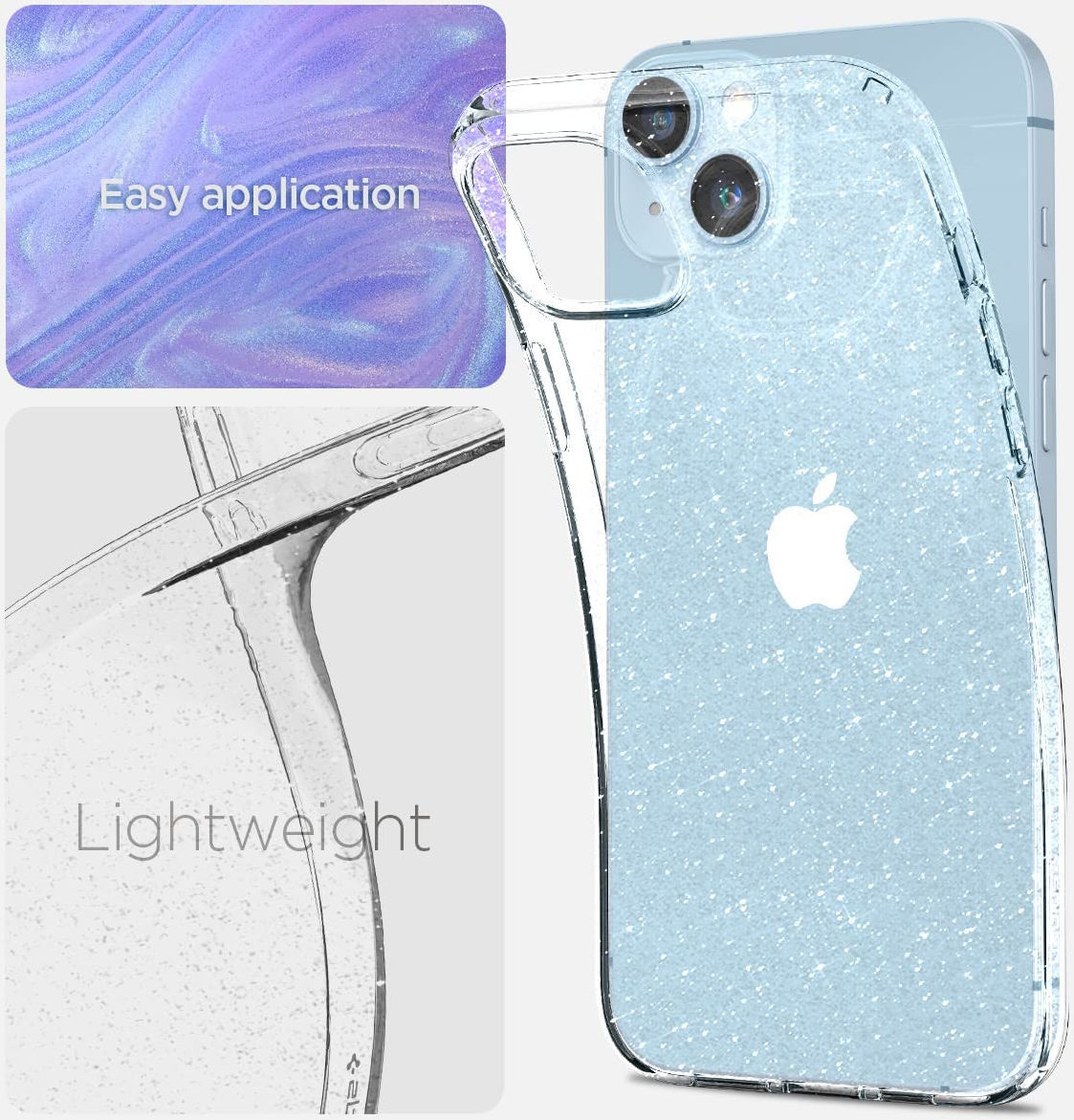 Spigen Liquid Crystal Apple iPhone 14 Plus Hoesje Glitter afbeelding 7