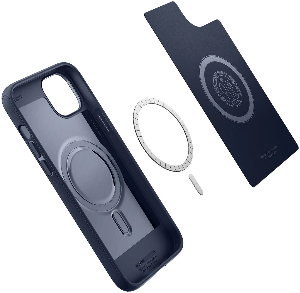 Spigen Mag Armor Apple iPhone 14 Hoesje MagSafe Back Cover Blauw afbeelding 13