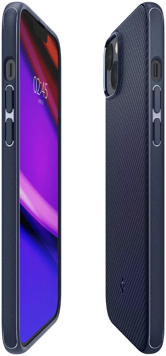 Spigen Mag Armor Apple iPhone 14 Hoesje MagSafe Back Cover Blauw afbeelding 14