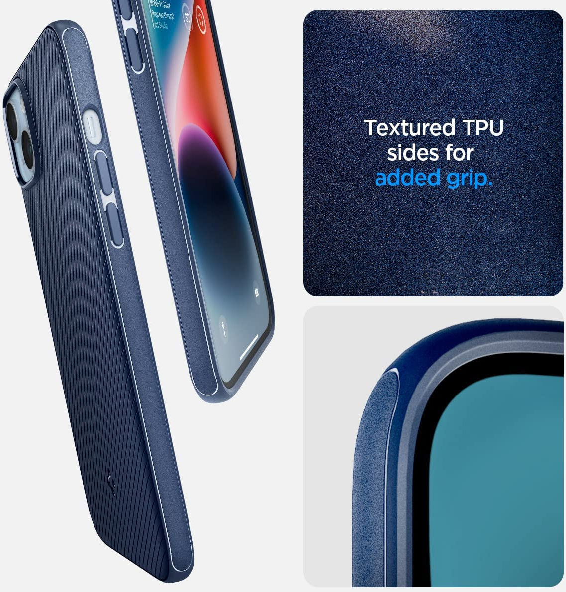 Spigen Mag Armor Apple iPhone 14 Hoesje MagSafe Back Cover Blauw afbeelding 8