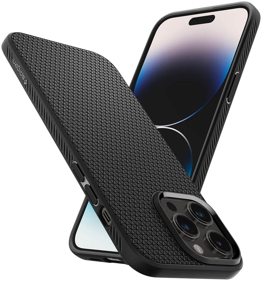 Spigen Liquid Air Apple iPhone 14 Pro Max Hoesje Back Cover Zwart afbeelding 11