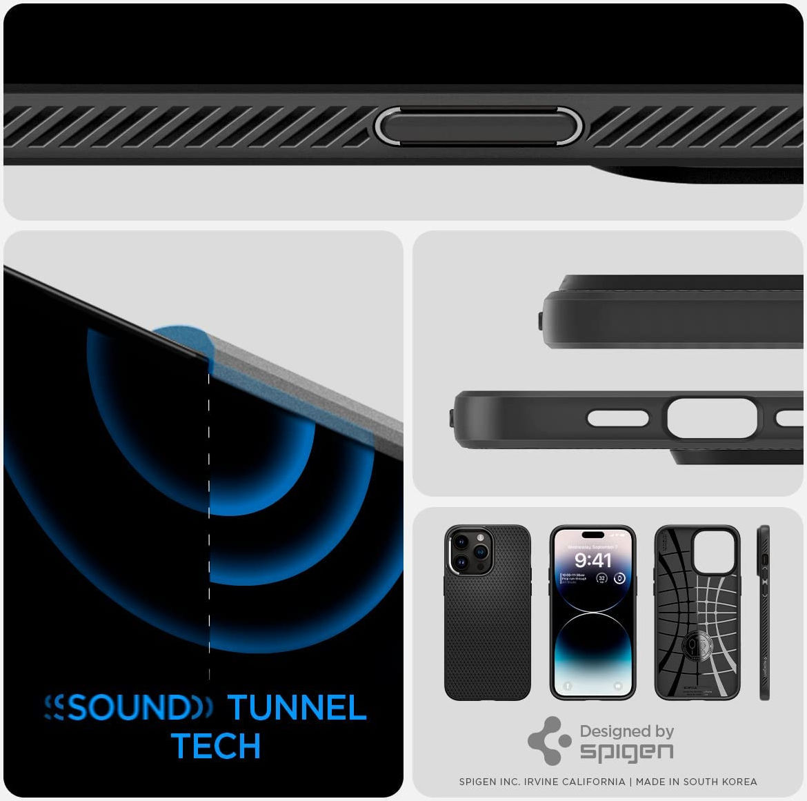 Spigen Liquid Air Apple iPhone 14 Pro Max Hoesje Back Cover Zwart afbeelding 7