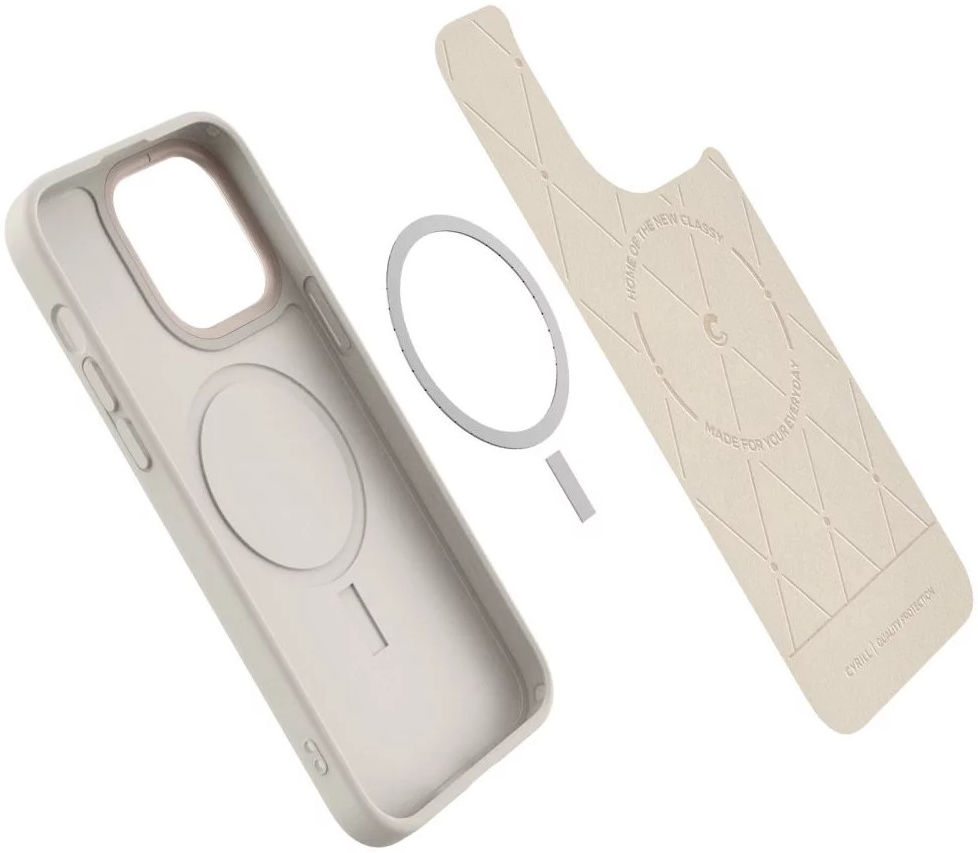 Spigen Cyrill Kajuk iPhone 14 Pro Max Hoesje MagSafe Back Cover Cream afbeelding 12