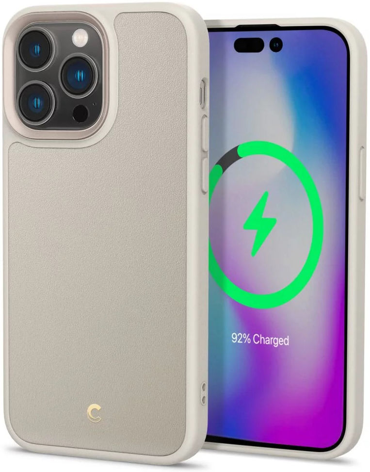 Spigen Cyrill Kajuk iPhone 14 Pro Max Hoesje MagSafe Back Cover Cream afbeelding 2