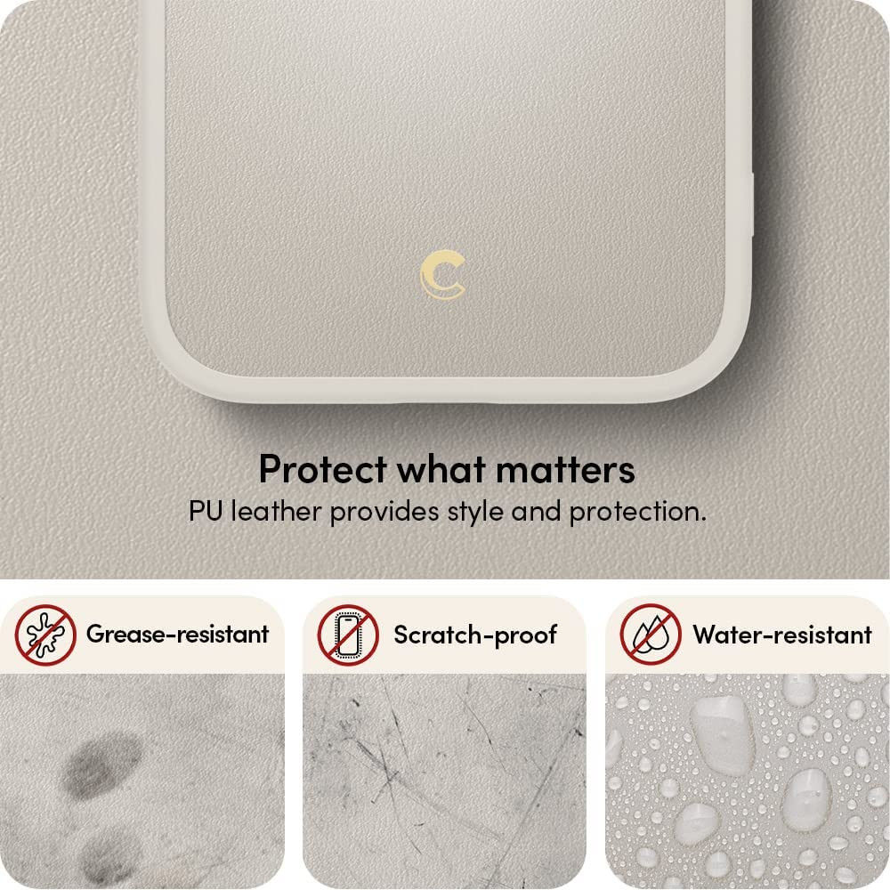Spigen Cyrill Kajuk iPhone 14 Pro Max Hoesje MagSafe Back Cover Cream afbeelding 6