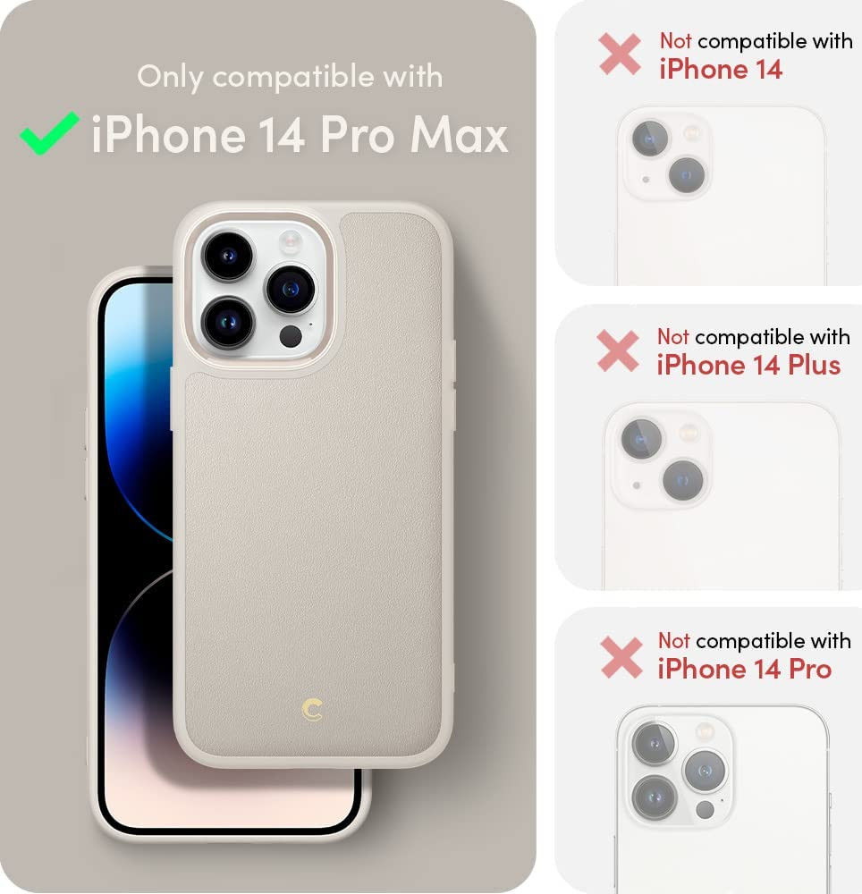 Spigen Cyrill Kajuk iPhone 14 Pro Max Hoesje MagSafe Back Cover Cream afbeelding 8