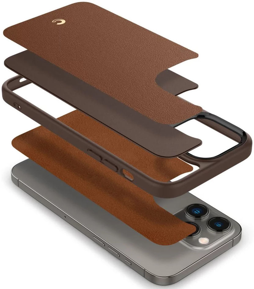 Spigen Cyrill Kajuk iPhone 14 Pro Max Hoesje MagSafe Back Cover Bruin afbeelding 11