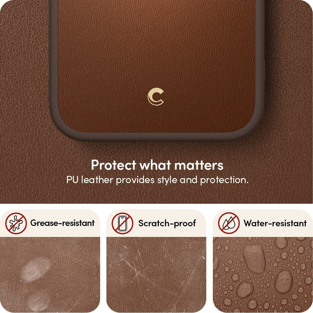 Spigen Cyrill Kajuk iPhone 14 Pro Max Hoesje MagSafe Back Cover Bruin afbeelding 6