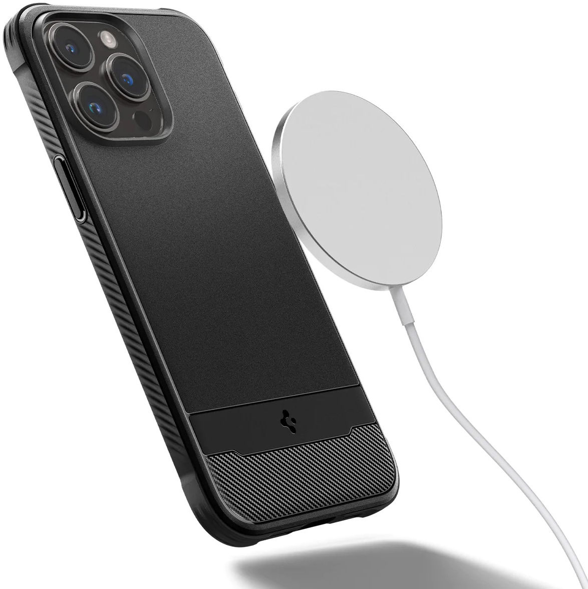 Spigen Rugged Armor iPhone 14 Pro Max Hoesje MagSafe Back Cover Zwart afbeelding 14