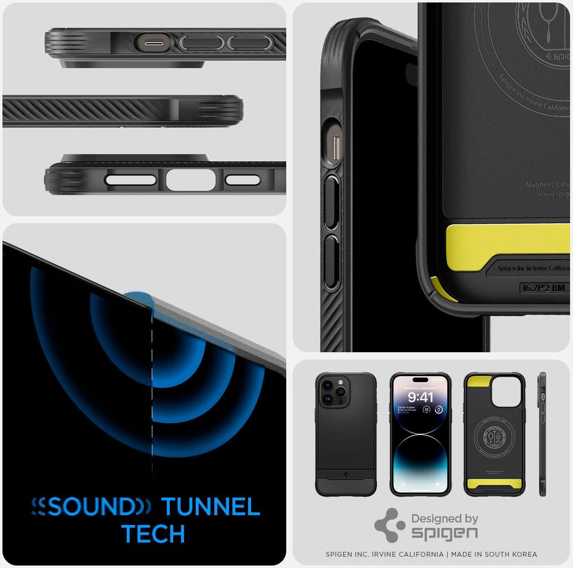 Spigen Rugged Armor iPhone 14 Pro Max Hoesje MagSafe Back Cover Zwart afbeelding 9
