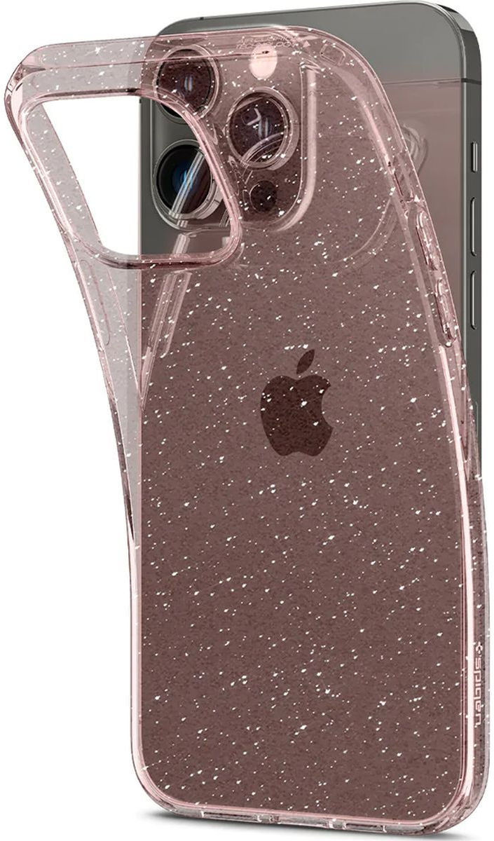Spigen Liquid Crystal Apple iPhone 14 Pro Hoesje Glitter Roze afbeelding 11