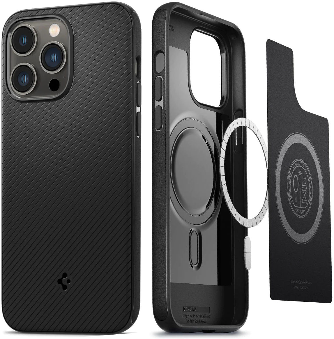 Spigen Core Armor iPhone 14 Pro Max Hoesje MagSafe Back Cover Zwart afbeelding 1