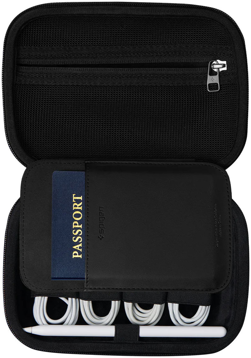 Spigen Rugged Armor Pro Cable Organizer - Opbergtas Bandjes/Kabels afbeelding 15