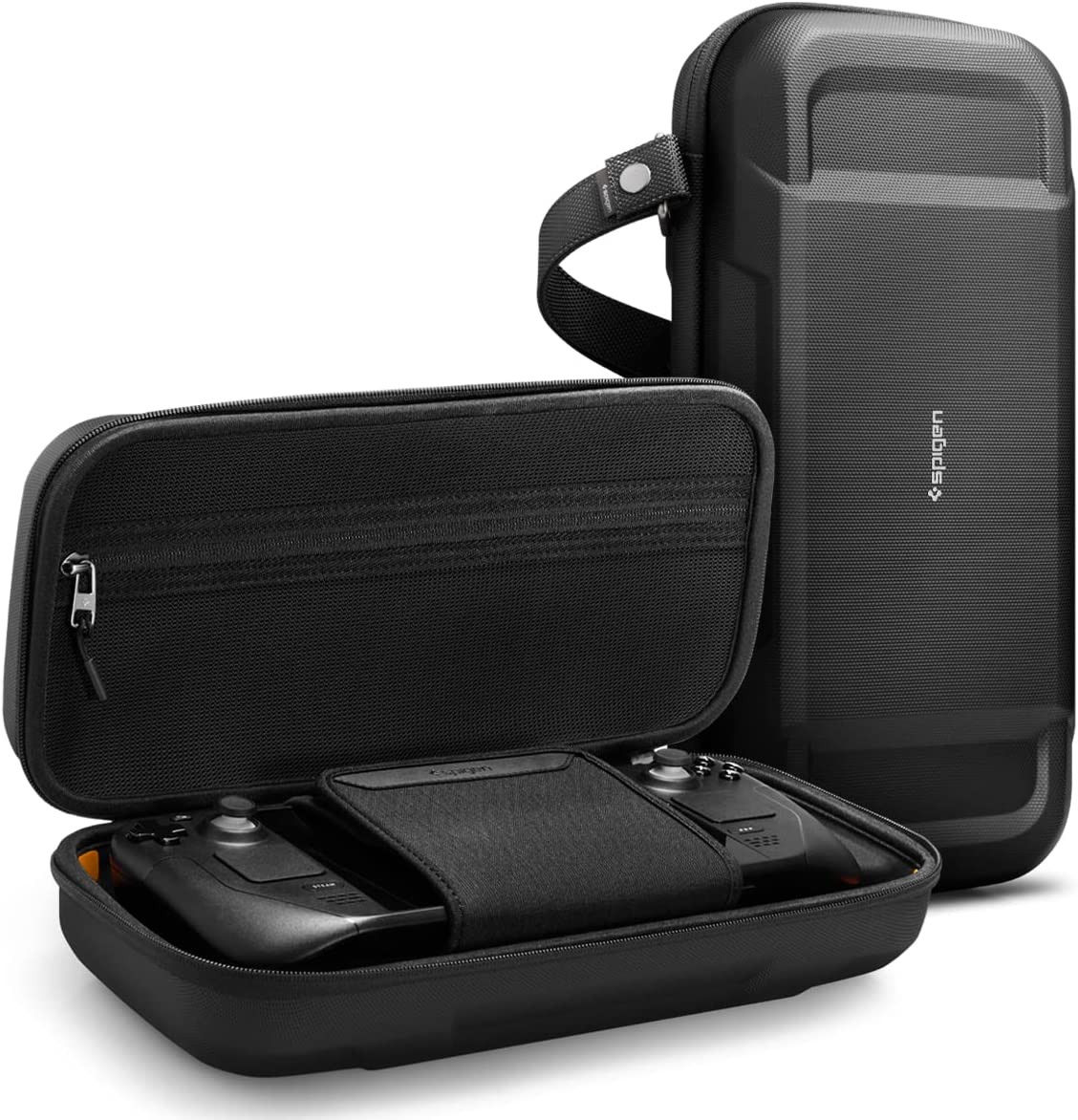 Spigen Rugged Armor Pro Valve Steam Deck Opberghoes Zwart afbeelding 1