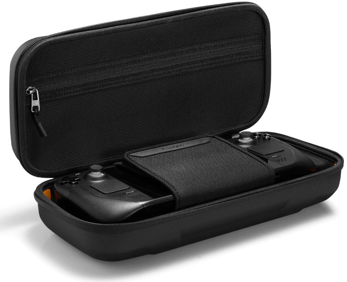 Spigen Rugged Armor Pro Valve Steam Deck Opberghoes Zwart afbeelding 17