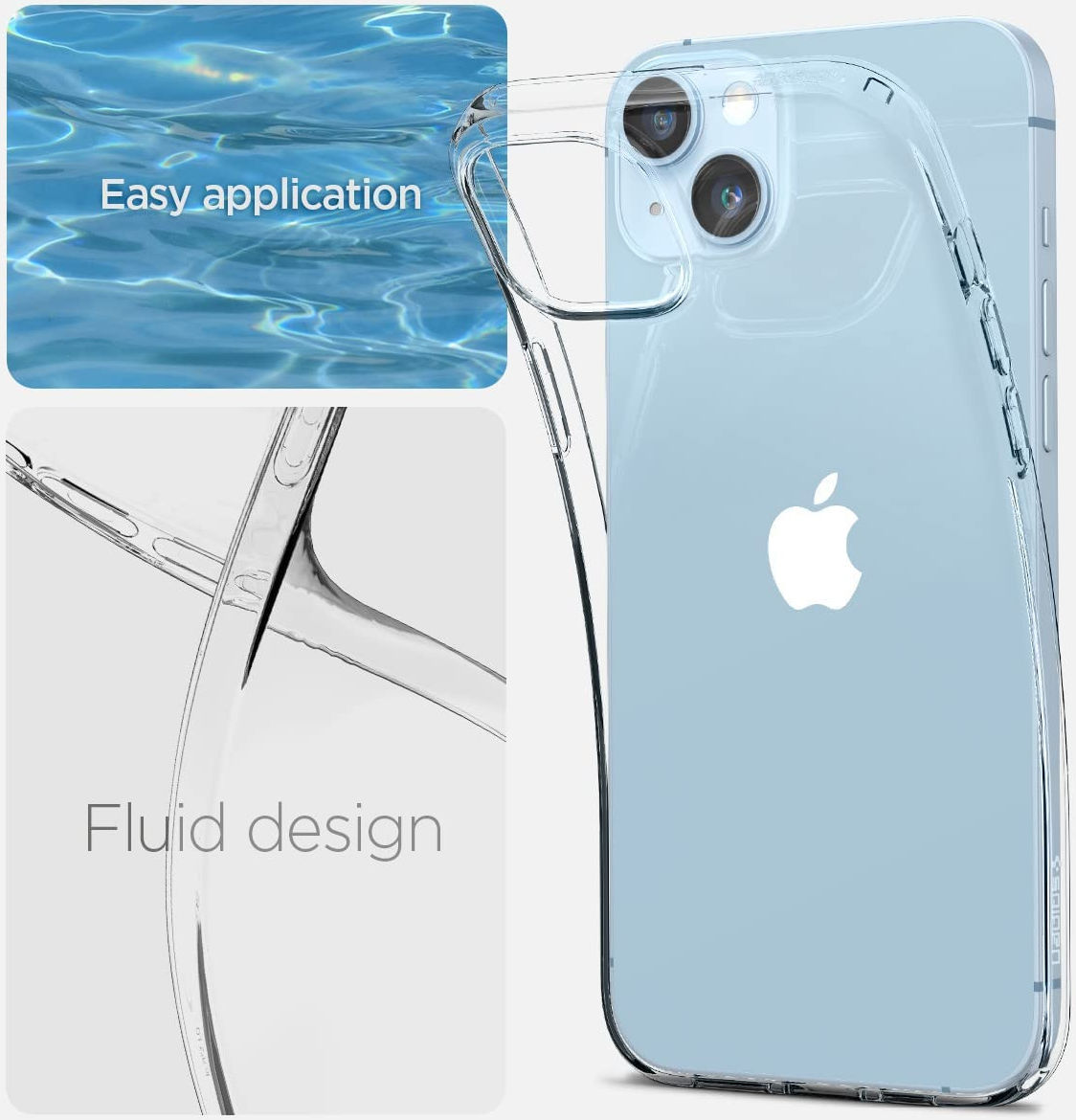 Spigen Liquid Crystal Apple iPhone 14 Hoesje Back Cover Transparant afbeelding 6