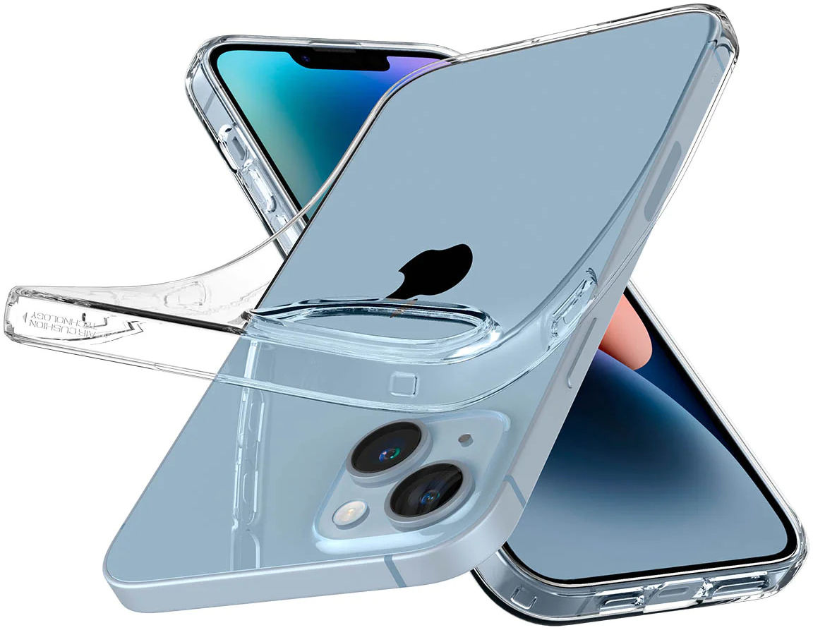 Spigen Liquid Crystal Apple iPhone 14 Hoesje Back Cover Transparant afbeelding 9