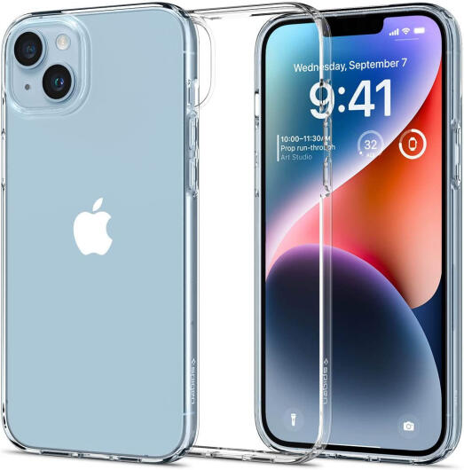 Spigen Liquid Crystal Apple iPhone 14 Hoesje Back Cover Transparant afbeelding 1