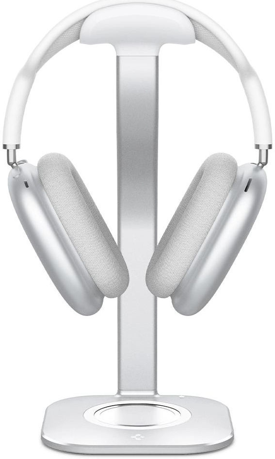 Spigen S380 Houder voor AirPods Max en MagSafe Draadloze Lader Zilver afbeelding 12