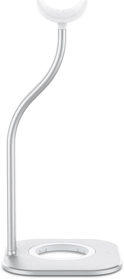 Spigen S380 Houder voor AirPods Max en MagSafe Draadloze Lader Zilver afbeelding 2