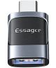 Essager 3A USB naar USB-C Converter/Adapter Blauw