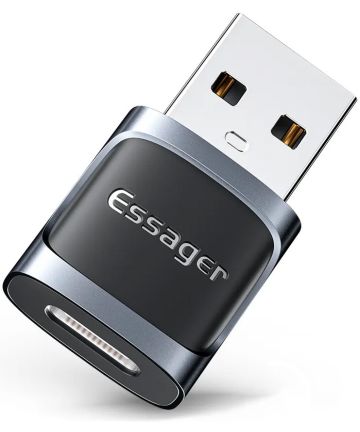Essager USB 3.0 naar USB-C Adapter 3A On The Go Converter Blauw Kabels