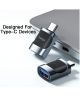 Essager USB-C naar Micro USB Adapter 3A On The Go Converter Zwart