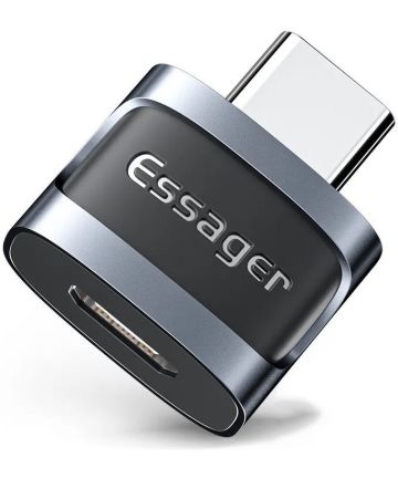 Essager USB-C naar Micro USB Adapter 3A On The Go Converter Blauw Kabels