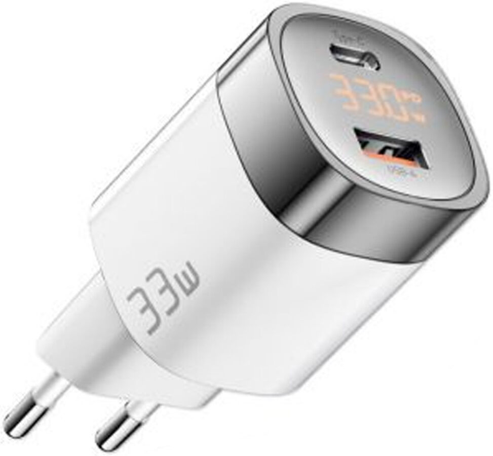 Essager Lingyun 33W GaN Display Compacte Adapter Snellader Wit afbeelding 11