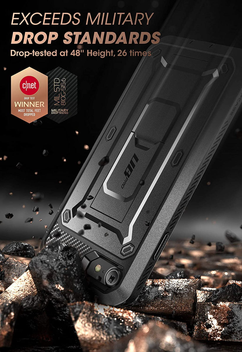 SUPCASE UB Pro iPhone SE (2020/2022) / 8 / 7 Hoesje Full Protect Zwart afbeelding 3