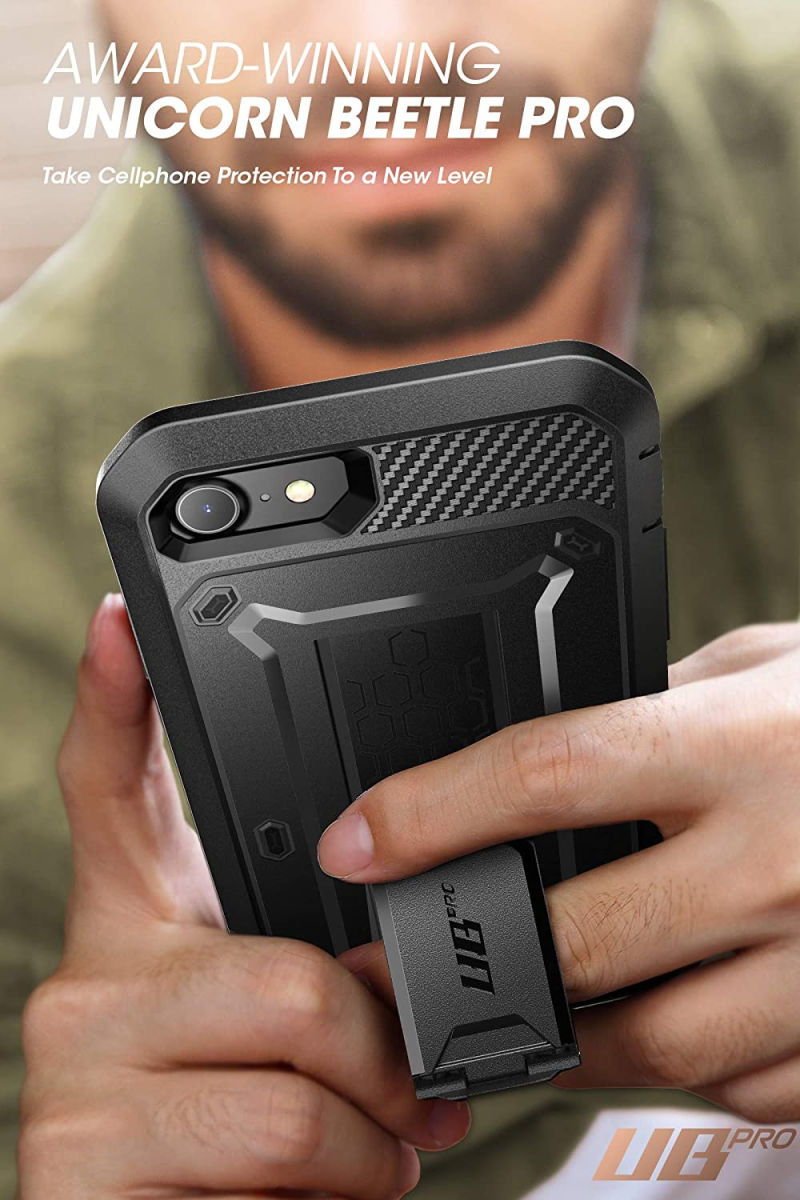 SUPCASE UB Pro iPhone SE (2020/2022) / 8 / 7 Hoesje Full Protect Zwart afbeelding 8