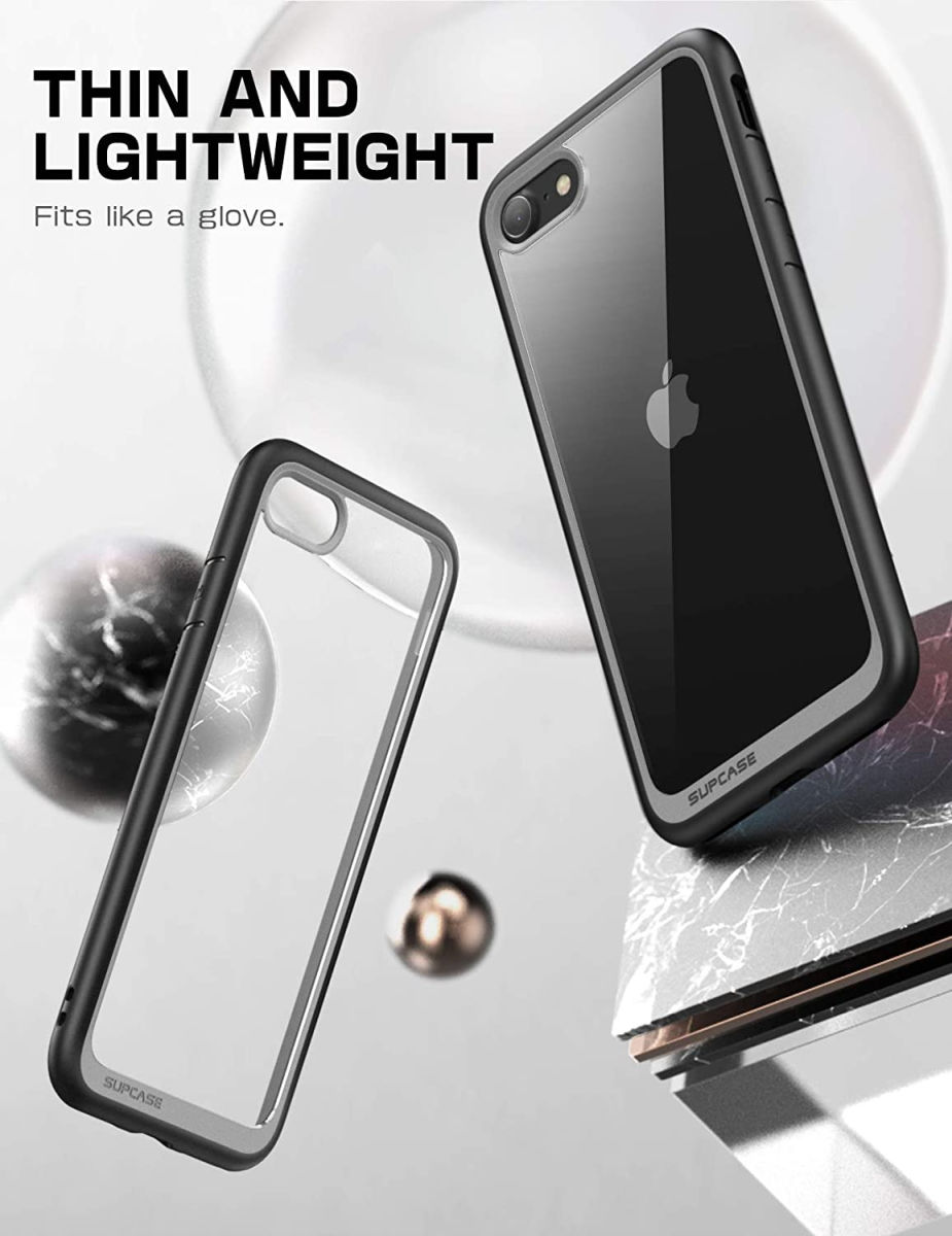 SUPCASE UB Style iPhone SE 2020/2022/8/7 Hoesje Back Cover Zwart afbeelding 4