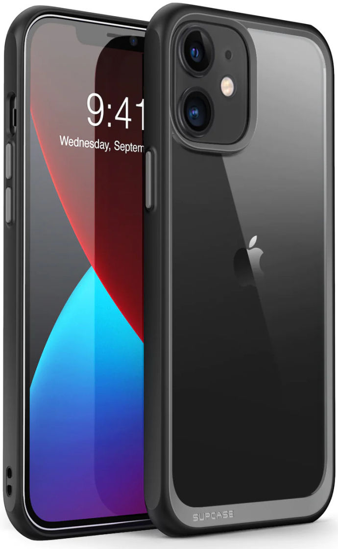 SUPCASE UB Style Apple iPhone 12/12 Pro Hoesje Back Cover Zwart afbeelding 1
