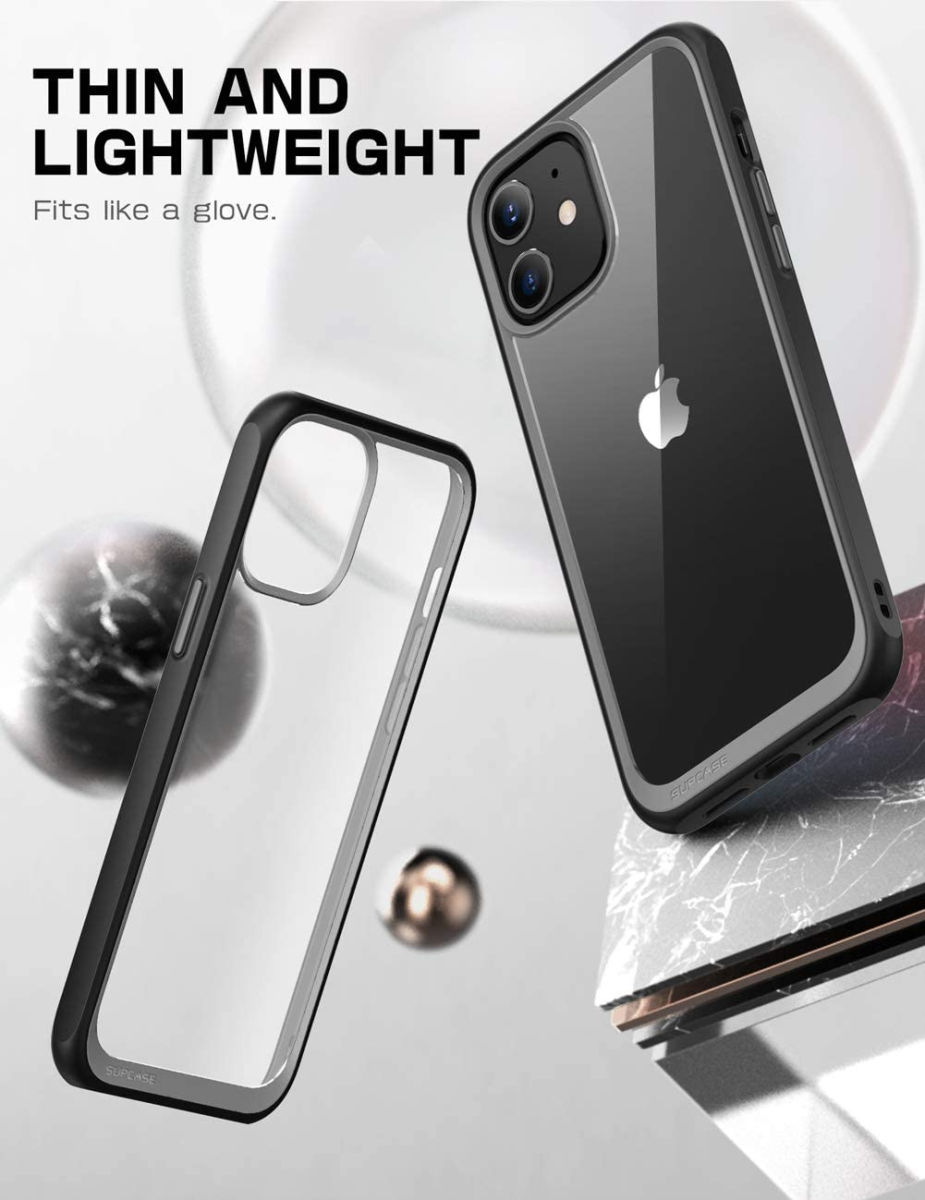 SUPCASE UB Style Apple iPhone 12/12 Pro Hoesje Back Cover Zwart afbeelding 5