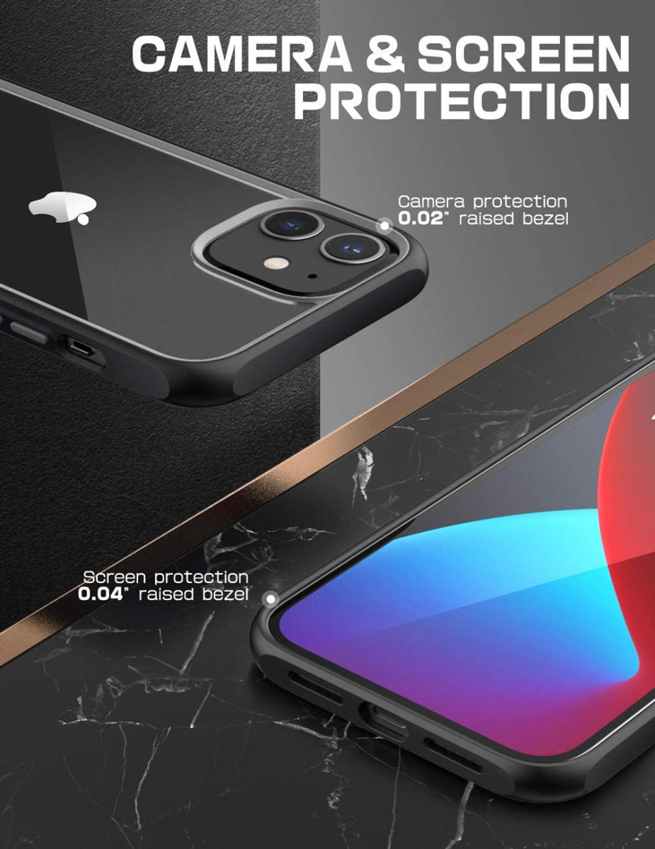SUPCASE UB Style Apple iPhone 12/12 Pro Hoesje Back Cover Zwart afbeelding 7