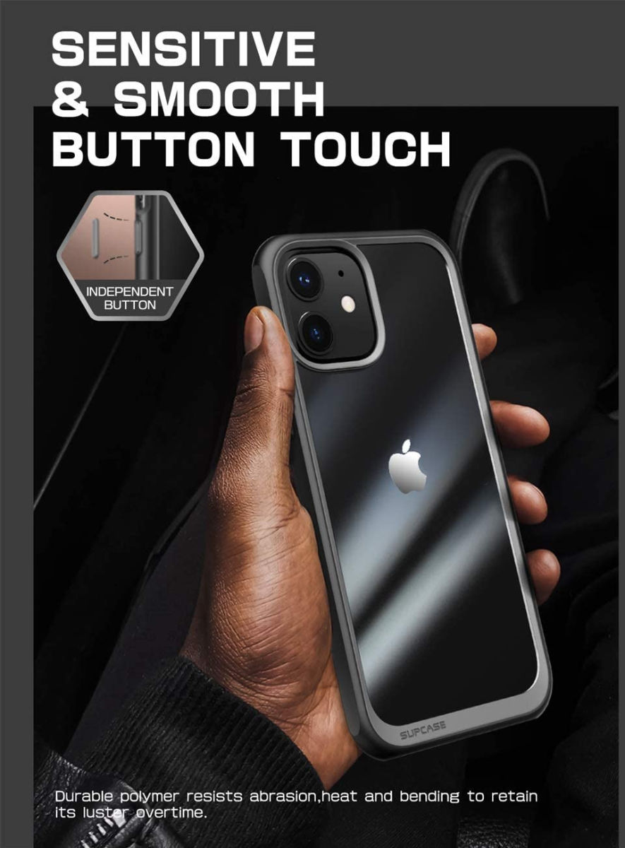 SUPCASE UB Style Apple iPhone 12/12 Pro Hoesje Back Cover Zwart afbeelding 8