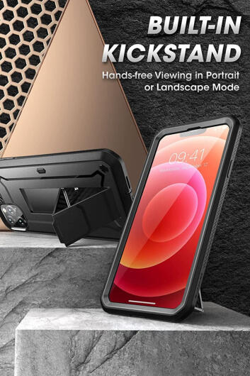 SUPCASE UB Pro Apple iPhone 13 Pro Hoesje Full Protect Kickstand Zwart afbeelding 6