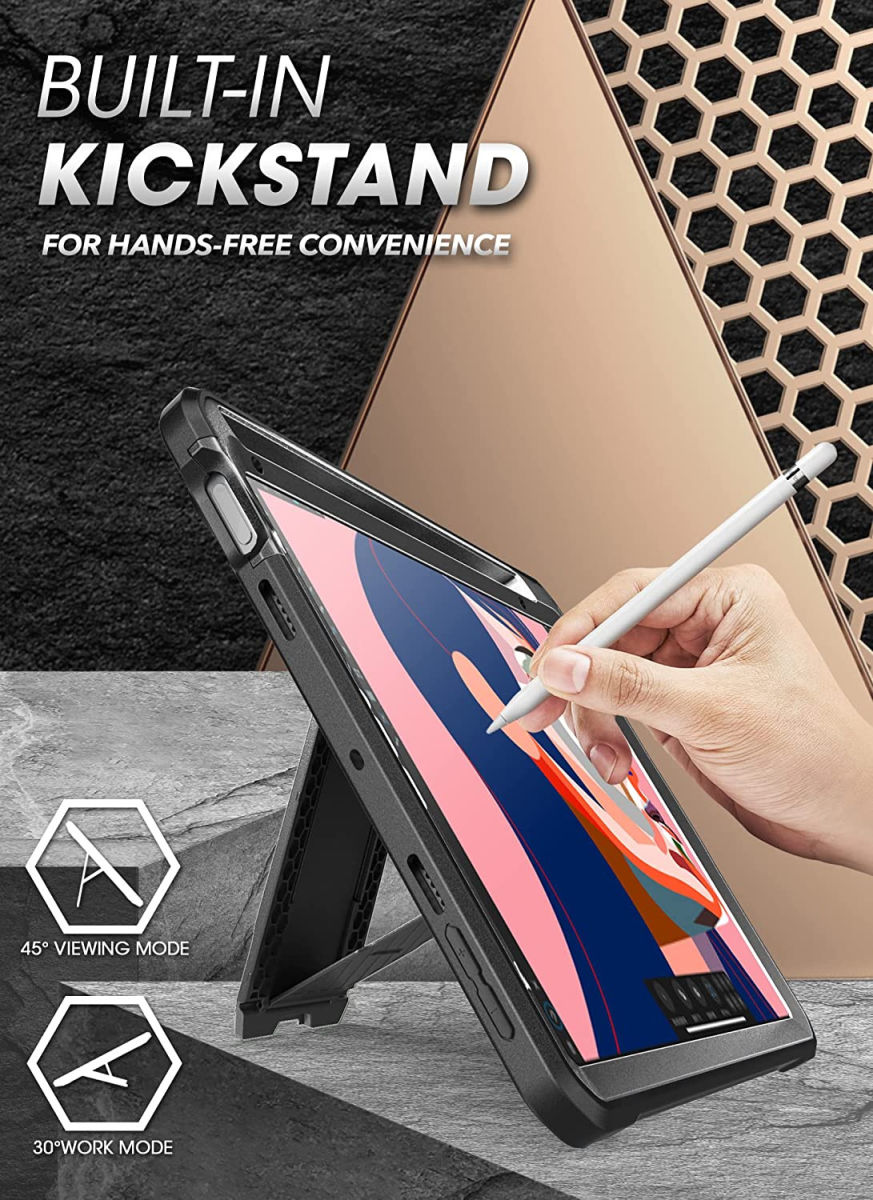 SUPCASE UB Pro Apple iPad Mini 7 / 6 Hoes Full Protect met Kickstand Zwart afbeelding 5