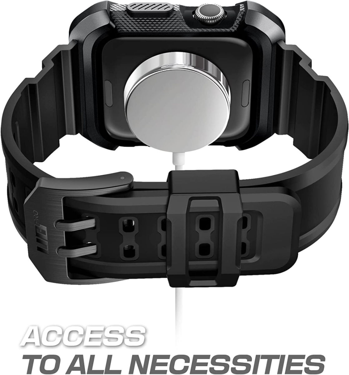 SUPCASE UB Pro - Apple Watch 45MM / 44MM Hoesje met Bandje - Zwart afbeelding 5