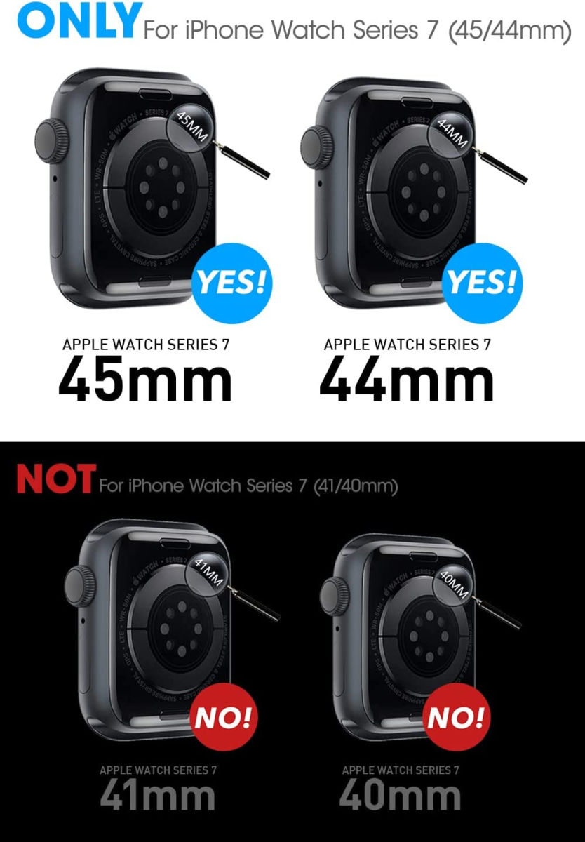 SUPCASE UB Pro - Apple Watch 45MM / 44MM Hoesje met Bandje - Zwart afbeelding 7