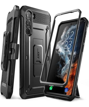 SUPCASE UB Pro Samsung Galaxy S23 Hoesje Full Protect Stand Zwart Hoesjes