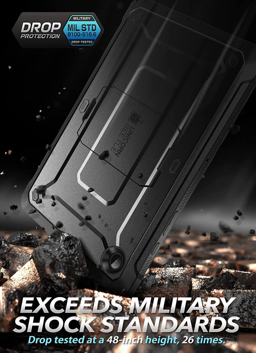SUPCASE UB Pro Samsung Galaxy Tab A8 Hoes Full Protect Kickstand Zwart afbeelding 3