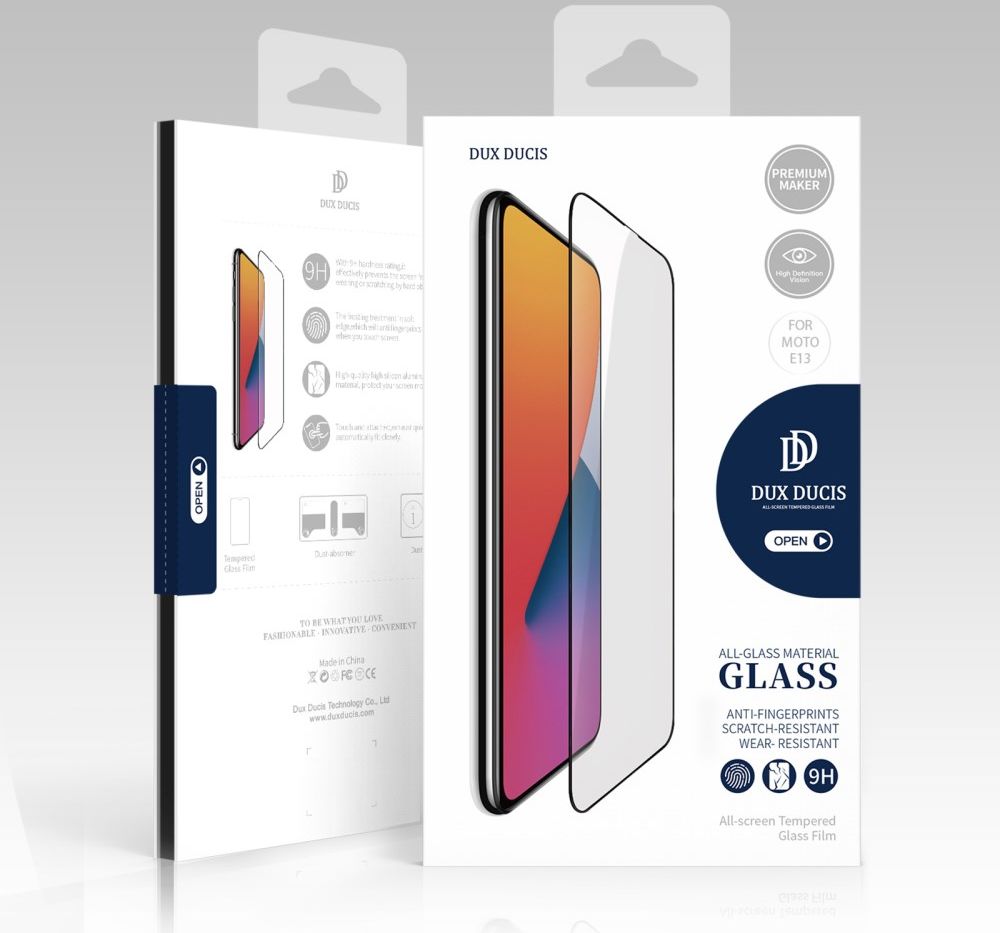 Dux Ducis Motorola Moto E13 Screen Protector 9H Tempered Glass Zwart afbeelding 8