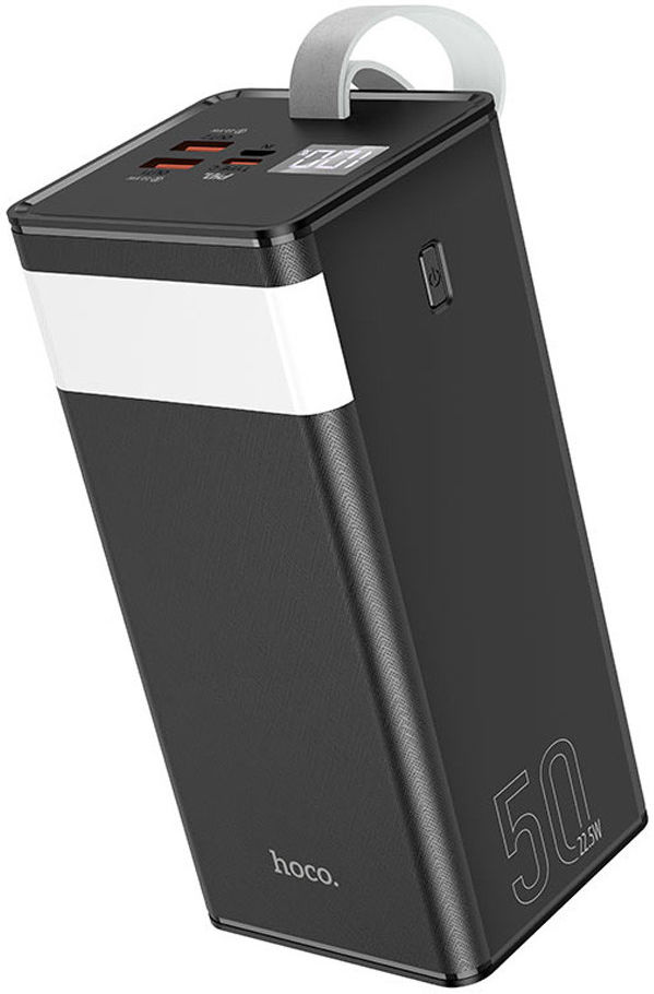 Hoco J86 Powerbank 50.000mAh 22.5W met Digitale Display en Lamp Zwart afbeelding 4