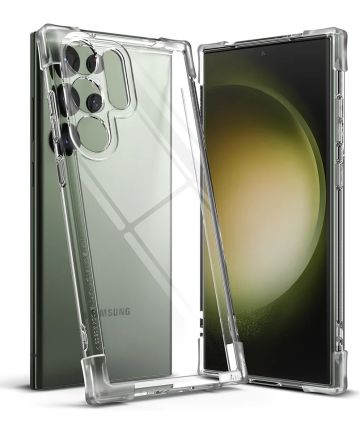 Ringke Fusion Bumper Samsung Galaxy S23 Ultra Hoesje Transparant Hoesjes
