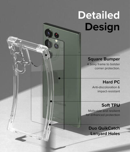 Ringke Fusion Bumper Samsung Galaxy S23 Ultra Hoesje Transparant afbeelding 8
