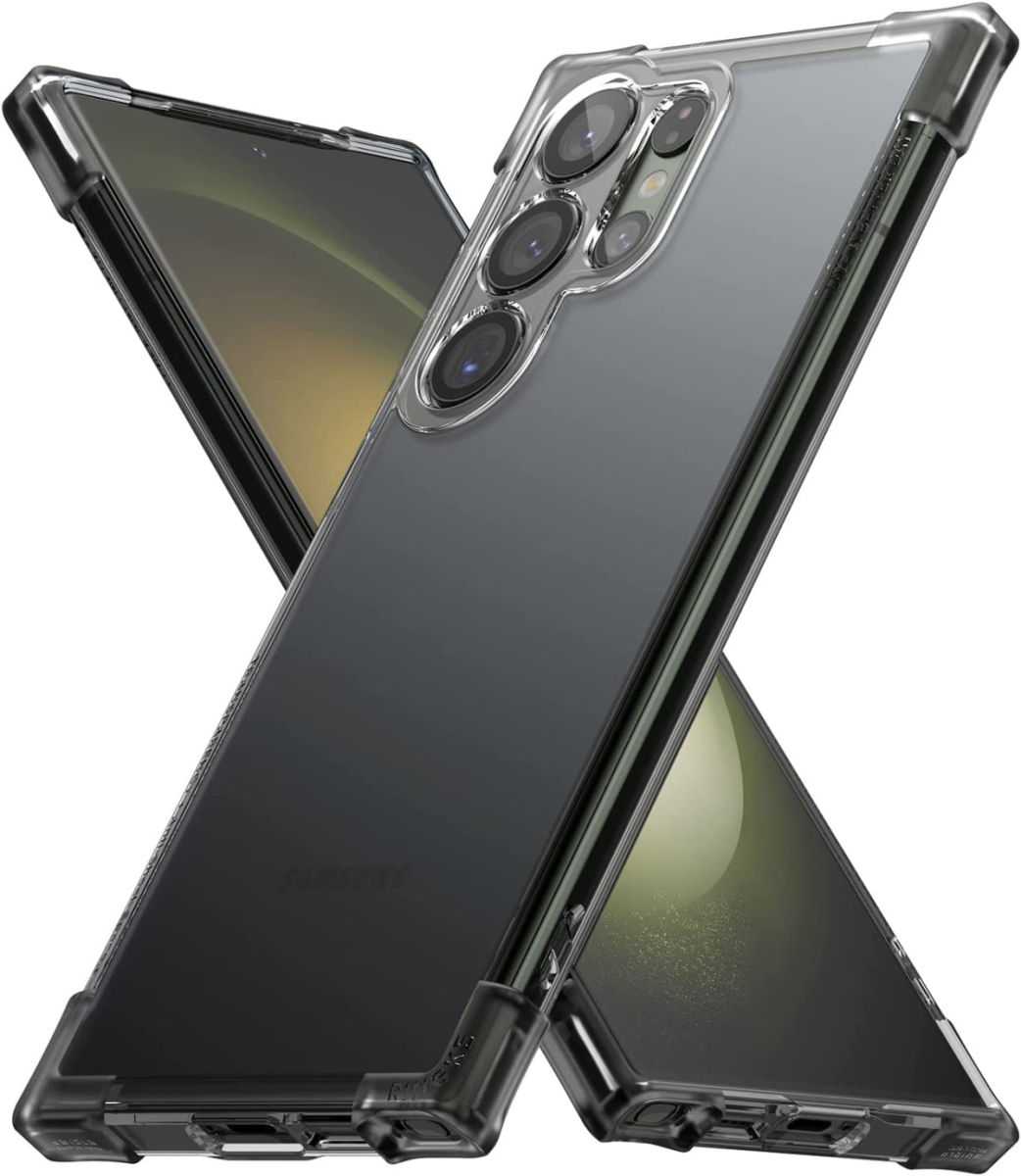 Ringke Fusion Bumper Samsung Galaxy S23 Ultra Hoesje Matte Zwart afbeelding 2