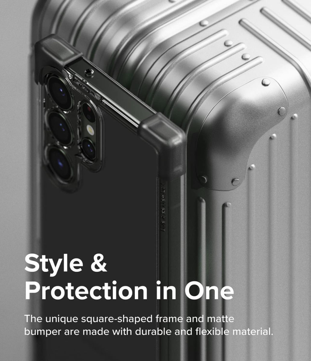 Ringke Fusion Bumper Samsung Galaxy S23 Ultra Hoesje Matte Zwart afbeelding 7