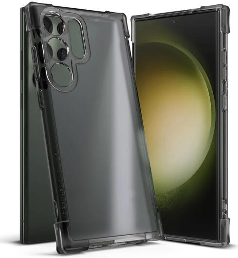 Ringke Fusion Bumper Samsung Galaxy S23 Ultra Hoesje Matte Zwart afbeelding 1